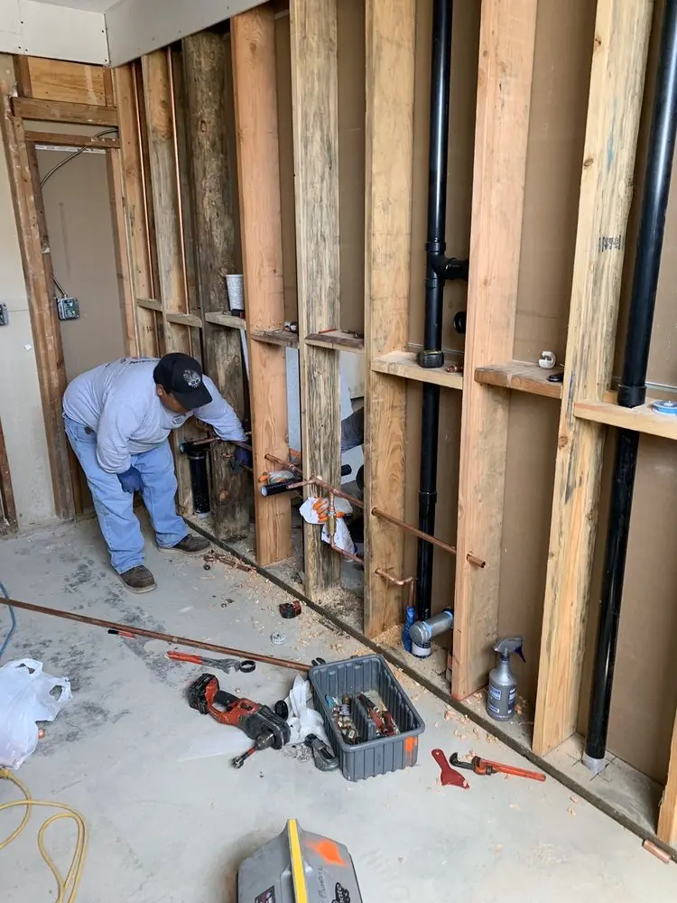 Commercial rough-in plumbing for Commercial Plumbing in Forestville
